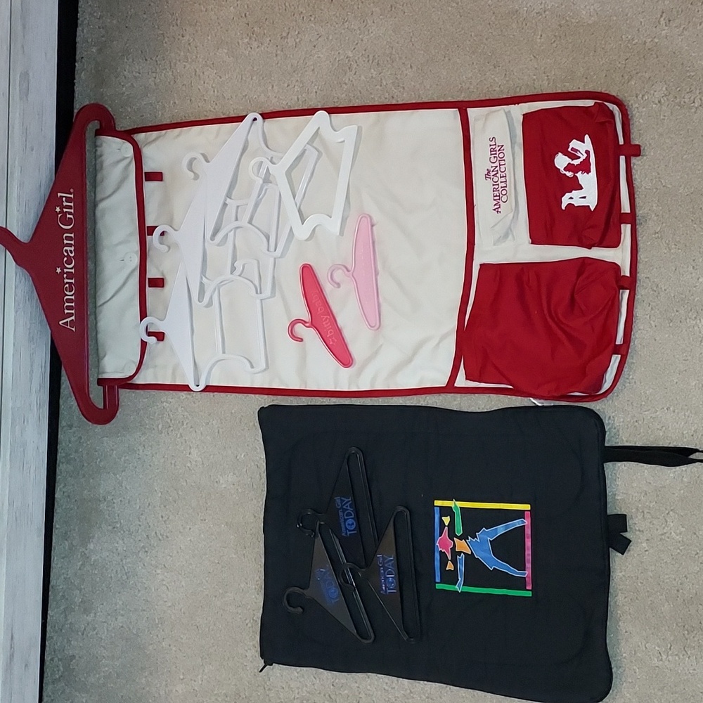 American Girl hangers, etc